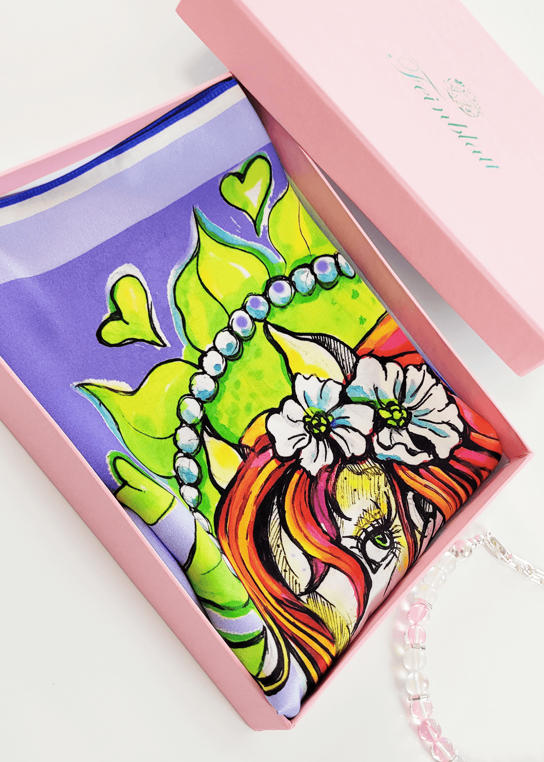 Wunderschöne Geschenkidee Designer Schal Pretty