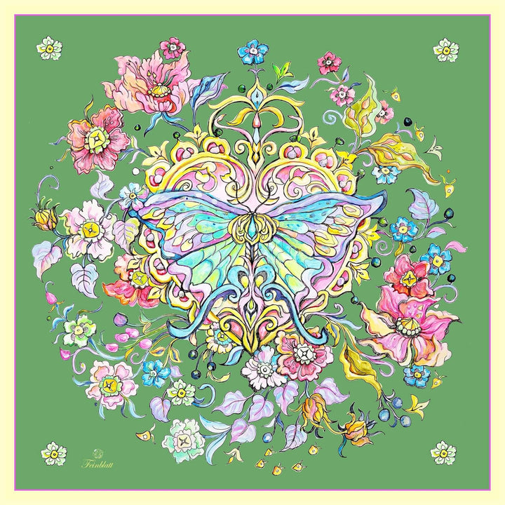 Seidenkopftuch Magic Butterfly. Original Design von Iryna Feinblatt - IrynaFeinblatt