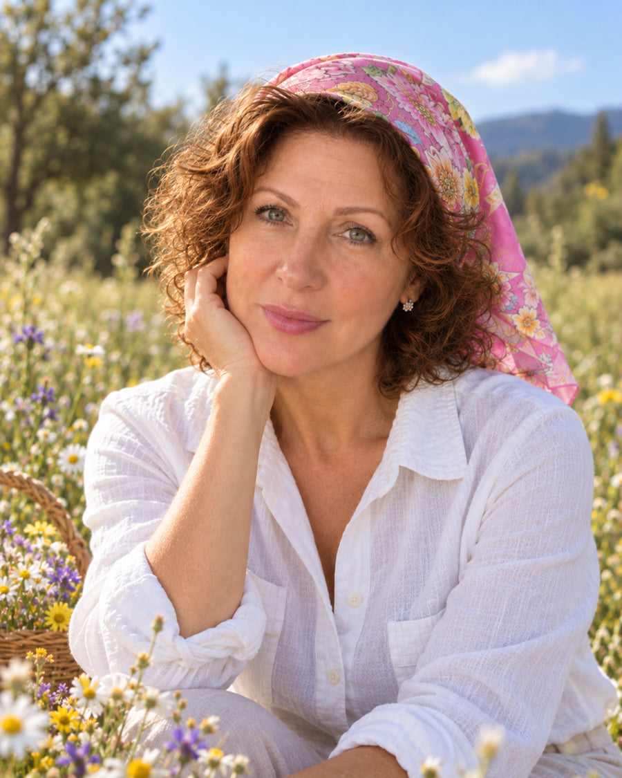 Porträt und persönliche Signatur der Künstlerin Iryna Feinblatt
