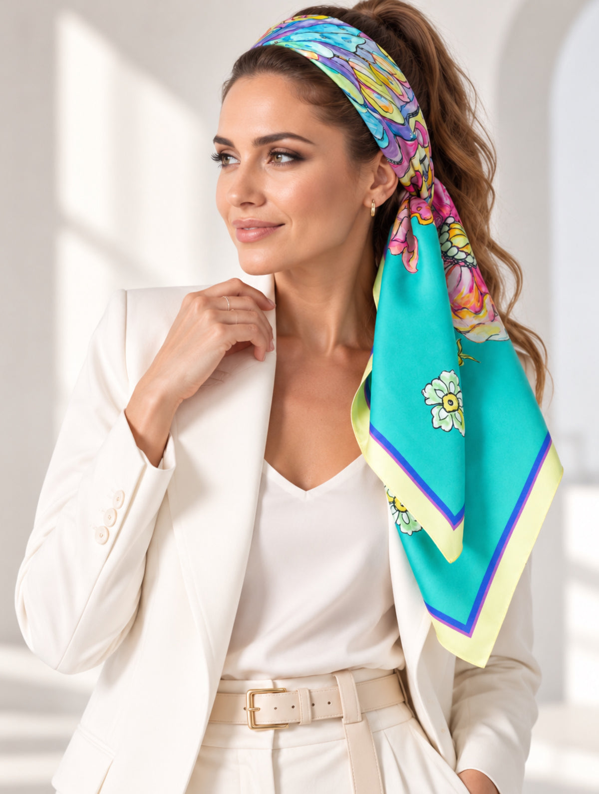 Designer-Seidentuch von Iryna Feinblatt in eleganter Geschenkverpackung